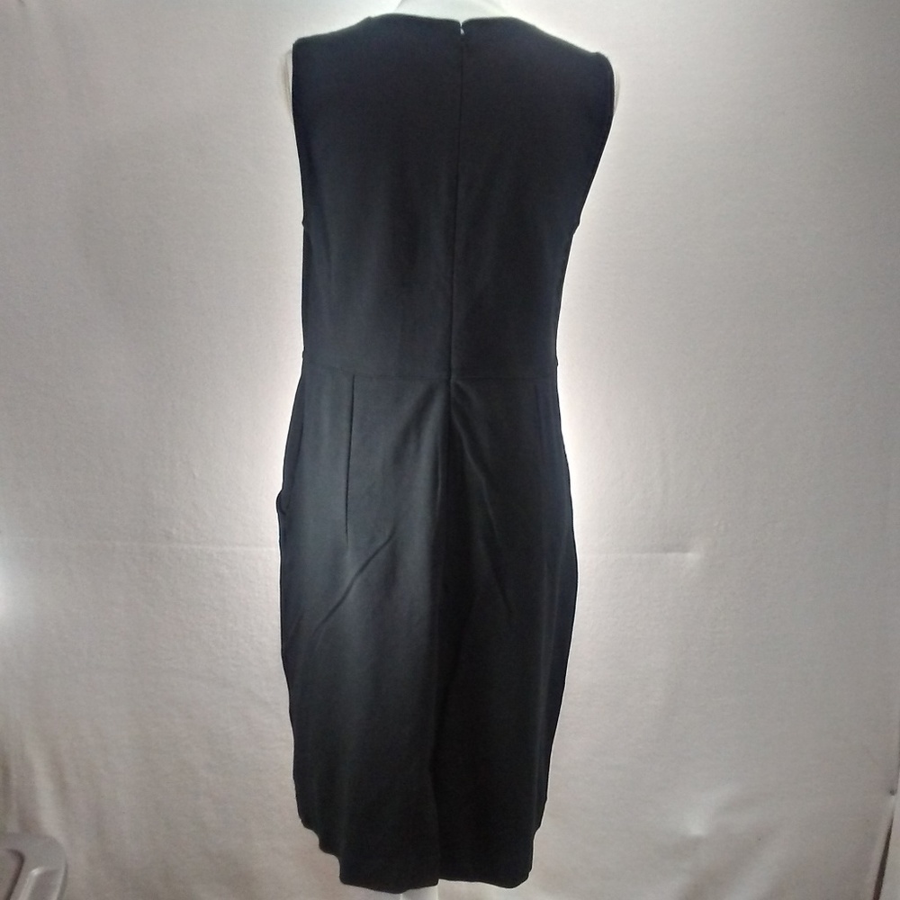 Lands' End Black Scoop Keyhole Bodycon Sheath - Picture 5 of 8